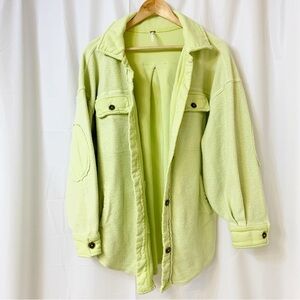 Free People Ruby Jacket Luminary Green Yellow Small